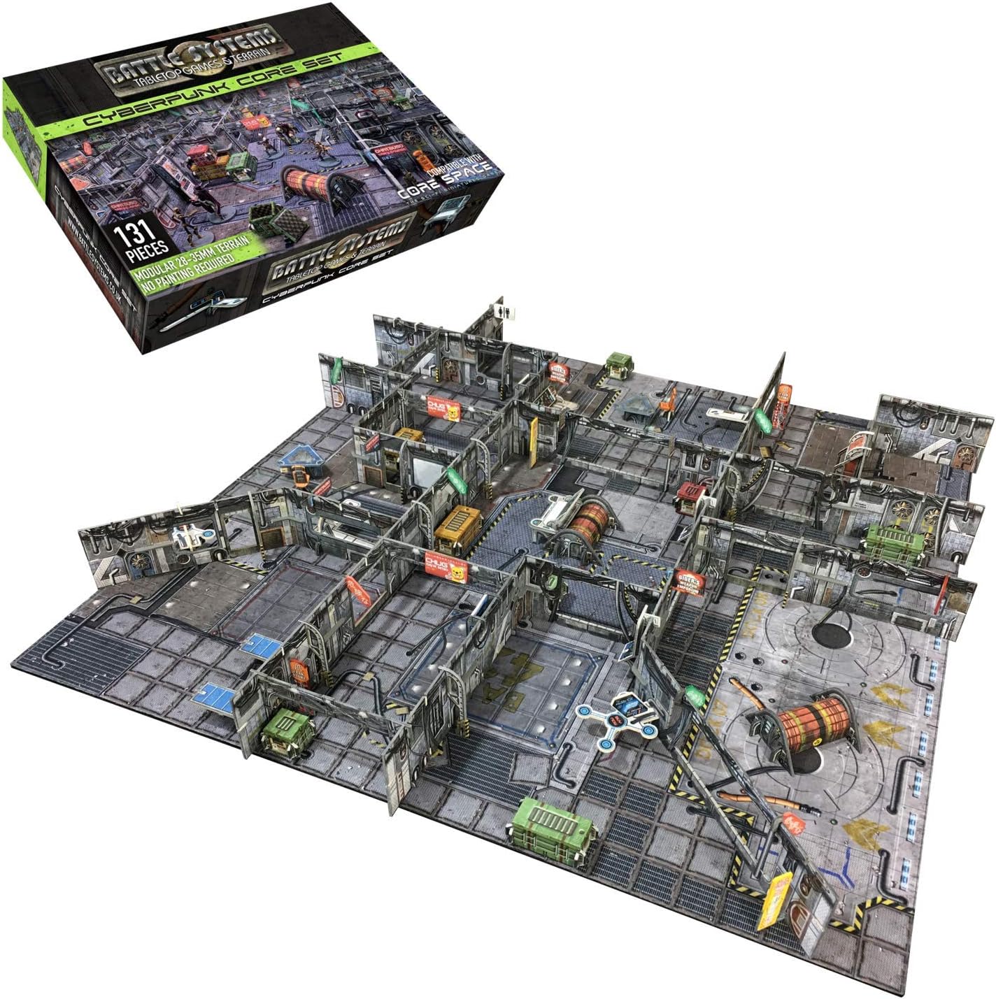 Battle Systems Cyberpunk Core Set 28mm Space Terrain Board Game
