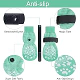 Dog Socks Paws Stop Licking Anti-Slip Grips 3 Pairs Green M view 3