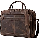 VC VINTAGE COUTURE Leather briefcase bag for men Leather Laptop Bags For Men and Women Travel Messenger Bag