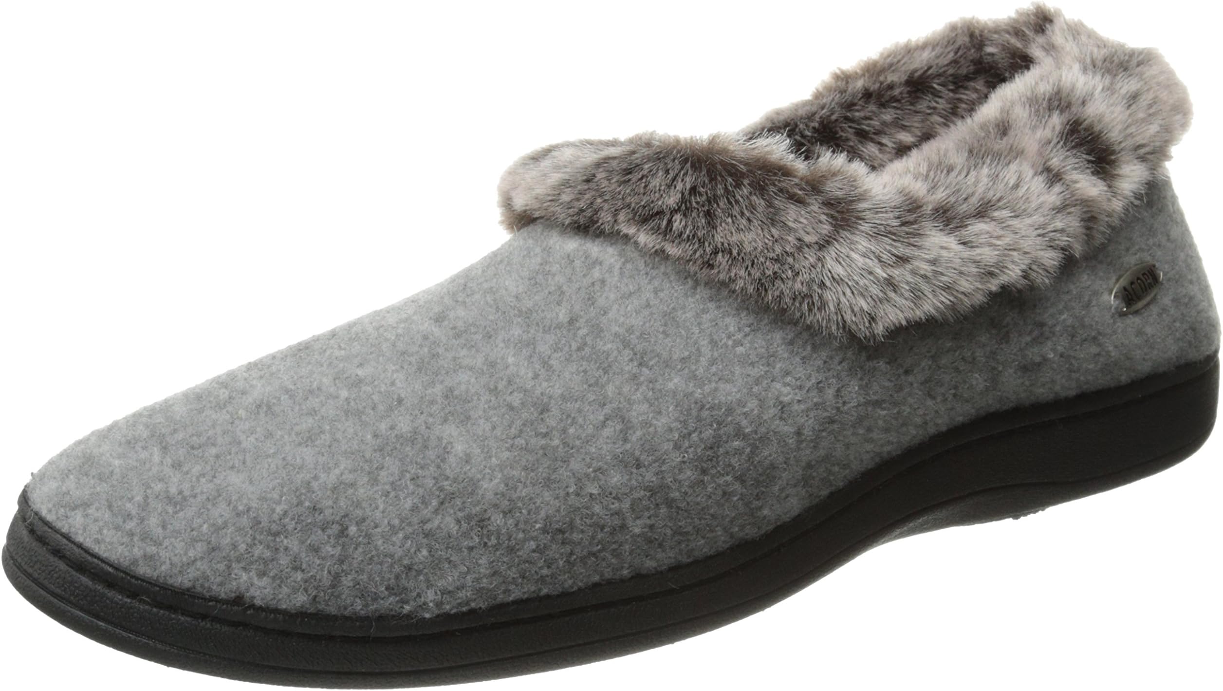 Women's Chinchilla Collar Slipper