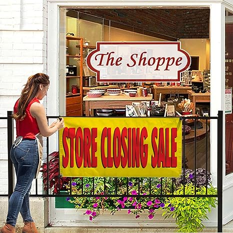 Amazon Com Half Price Banners Store Closing Sale Vinyl Banner