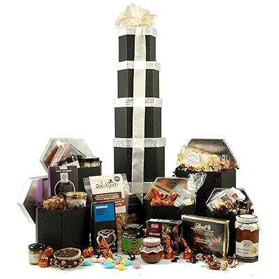 Eye-Full Gift Tower: Gourmet Food Hamper With Award Winning Treats Chocolates Cookies Elegant 73cm Tall Tower - View #6