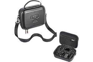 CRAZNICK Hard Carrying Case for Osmo Pocket 3 Creator Combo Portable Surface Waterproof Storage Case Carrying Bag Compatible with DJI Osmo Pocket 3 Accessories