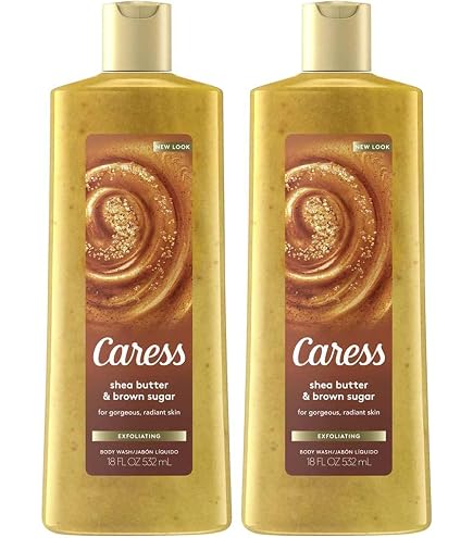 Amazon.com: Caress Exfoliating Body Wash for Everyday Use Shea Butter & Brown  Sugar 18 oz (Pack of 3) : Everything Else