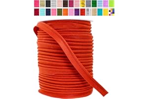 Mandala Crafts Tomato Red Maxi Piping Bias Tape with Welting Cord for Upholstery Piping Trim - Tomato Red Piping Cord Tomato 