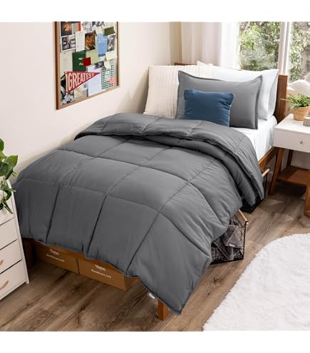 Edredón Bare Home Tamaño Individual - Microfibra Suave 6.4 TOG, Para Todas Las Estaciones