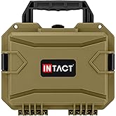 Eylar 11.8" Intact Series Compact Hard Camera Case, Lightweight and Durable Stacker Design with Foam (Dark Earth)