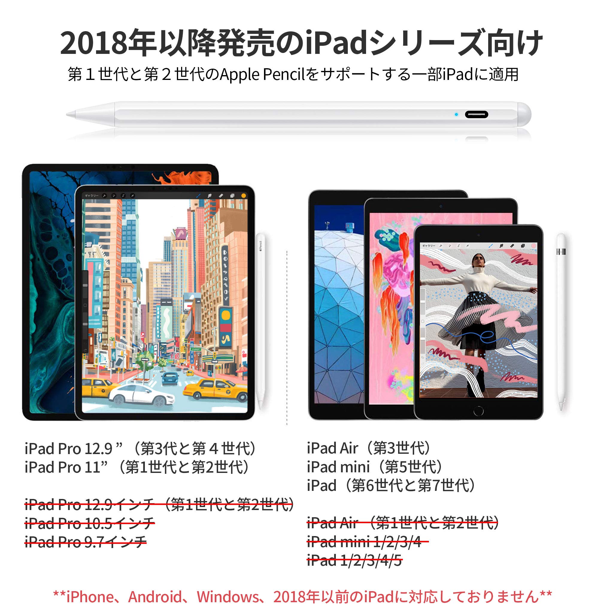 Mua Socll Ipad タッチペン 極細 Ipad Proペンシル ペン先 回す交換 2018年以降のipad専用 Ipad Pro 11 第三世代 Ipad Pro 12 9 第三世代 Ipad Mini5 Ipad Air3 Ipad6 Ipad7世代 パームリジェクション Ipad ペン 第2世代 スタイラスペン タッチペン