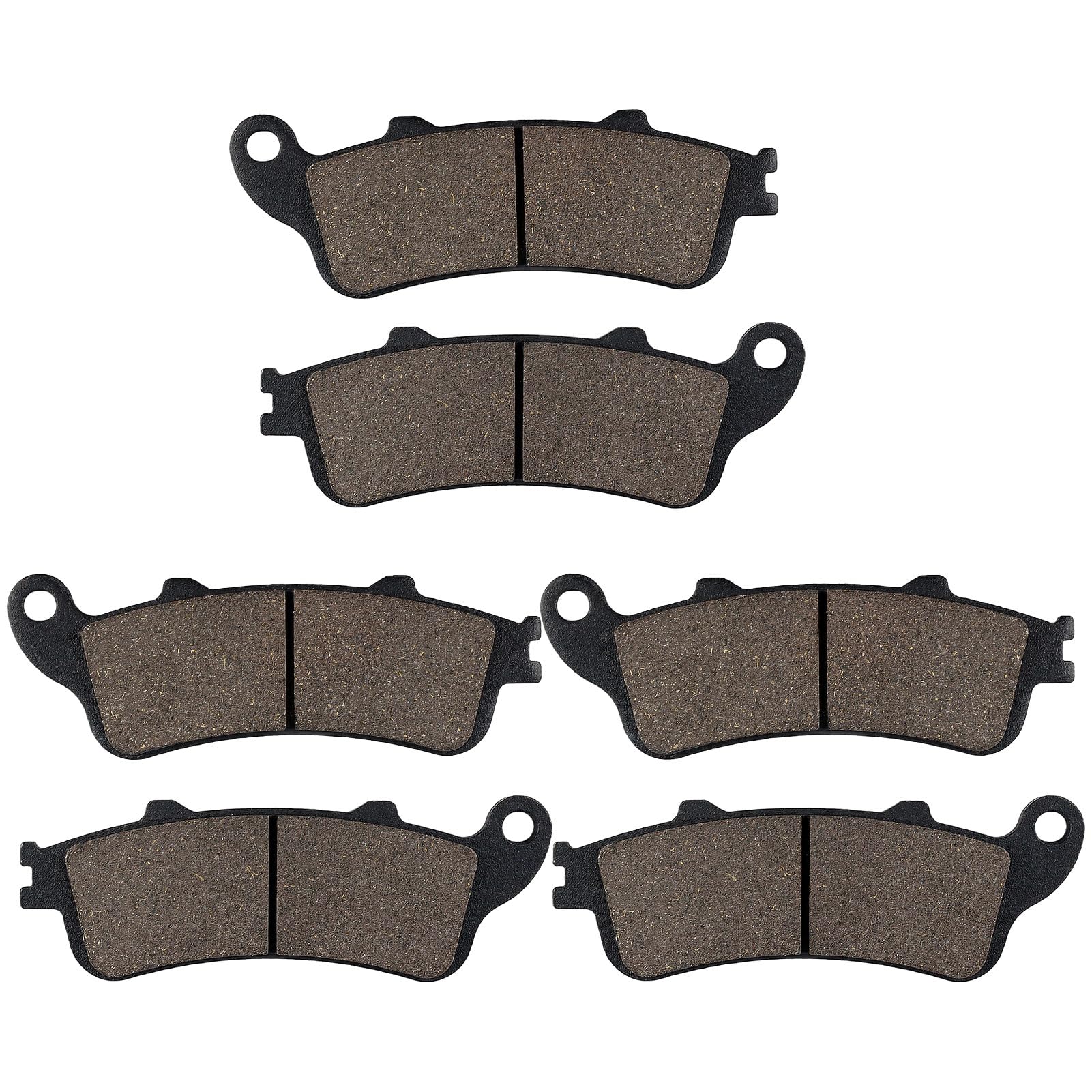 Cyleto Front and Rear Brake Pads for VFR800 VFR 800 VFR800A Interceptor 800 1998 1999 2000 2001 2002 2003 2004 2005