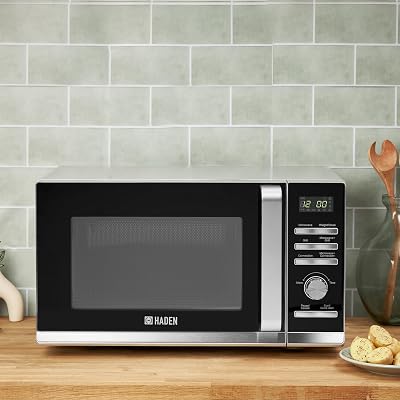Haden Microwave Oven 900W Convection Grill 25L Silver 8 Auto Cook Programs