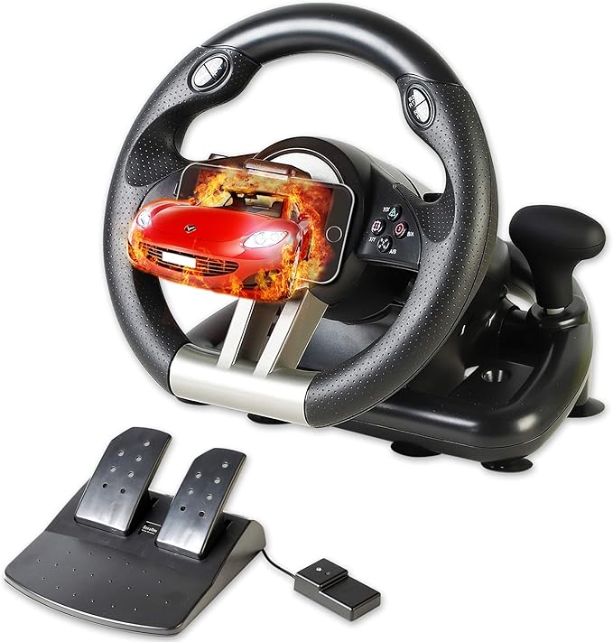 Serafim R1+ Volante de carreras para juegos con pedal sensible