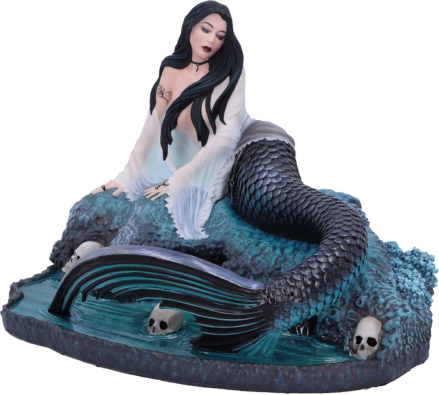 Nemesis Now Anne Stokes Sirens Lament Mermaid Enchantress Figurine, Blue, 22cm - Image 3