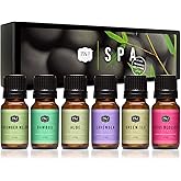 P&J Trading Fragrance Oil Spa Set | Aloe, Bamboo, Green Tea, Lotus Blossom, Lavender, Cucumber Melon Candle Scents for Candle Making, Freshie Scent, Soap Making Supplies, Diffuser Oil Scents