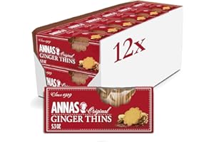 Anna's Ginger Thins Swedish Cookies 5.25 Oz (Pack of 12) by Anna's