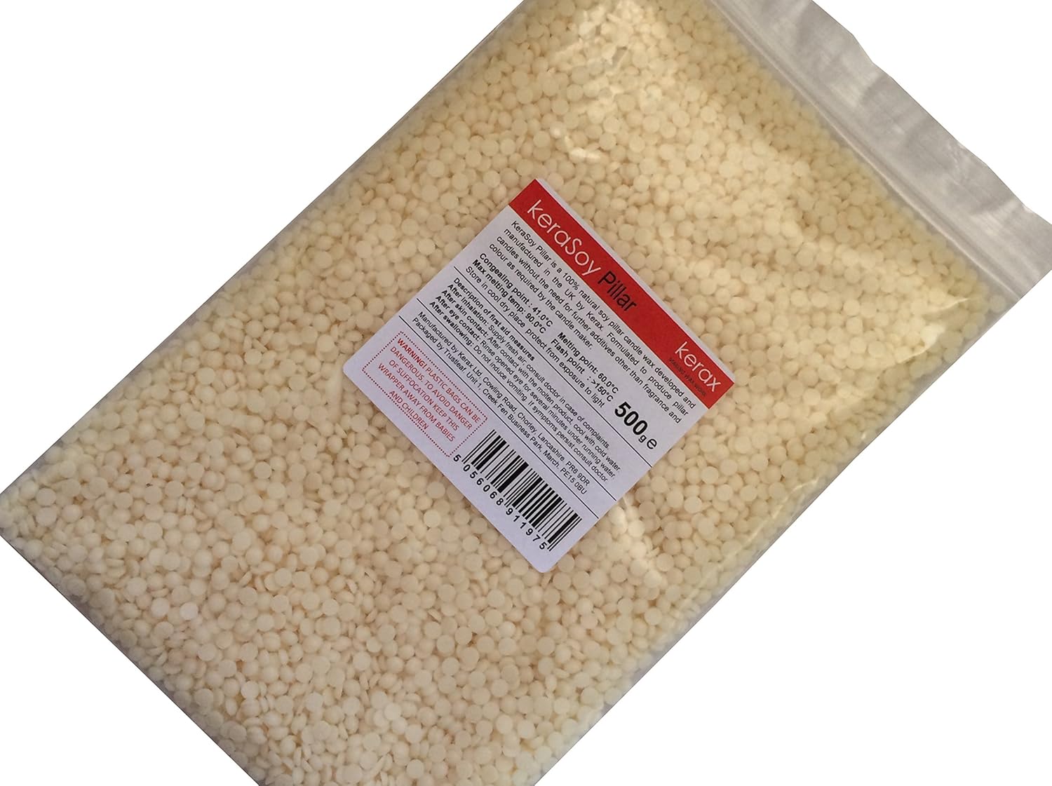 100 Natural Soy / Soya Wax PILLAR Blend Candle Wax Pick your pack