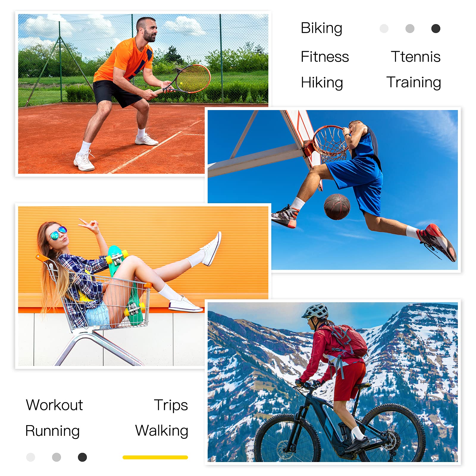 JellyBaby Athletic Sock Cushion Running Socks Performance Breathable Crew Socks Outdoor Sports Sock