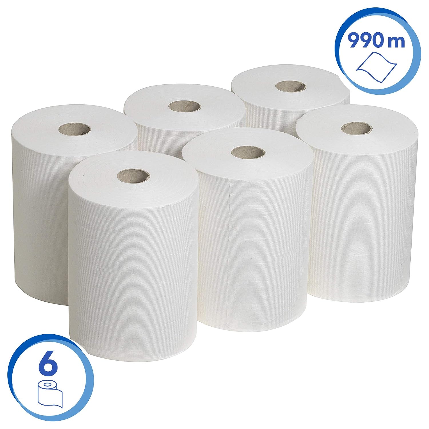 Scott Slimroll Paper Towels 6657 White 1-Ply Rolled Hand Towels, Highly Absorbent, Tear-Resistant - Image 3