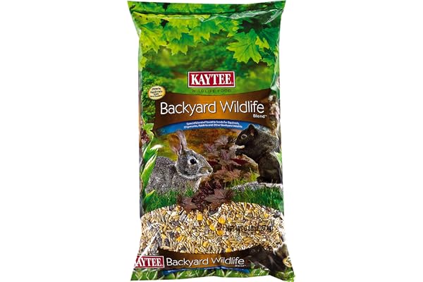 Kaytee Backyard Wildlife Food Blend For Wild Squirrels, Chipmunks, Rabbits and Other Backyard Wildlife, 5 Pound