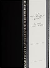 Q-Connect Presentation 25mm 4D Ring Binder A4 Black KF01328 view 3