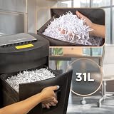 Duronic PS991 Cross Cut Paper Shredder 18 Sheets 28x4mm 31L Bin CD Card view 5
