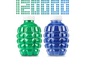 Acina Water Balls Beads Refill Ammo -Water Bullets Beads for Water Blaster Toys, Non-Toxic Water-Based Balls (Emerald Green & Blue, 120,000Pcs) Suitable for Age 3+
