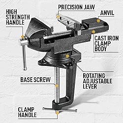 Dual-Purpose Combined Universal Vise 360° Swivel