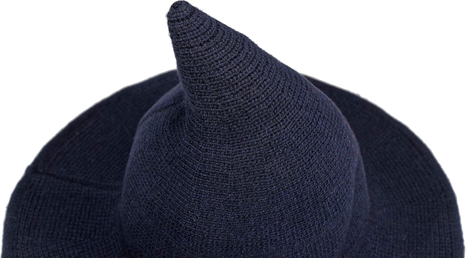 QBSM Womens Black Witch Hats Modern Knit Wool Wizard Hat Cap for Halloween Party Costume: Toys & Games