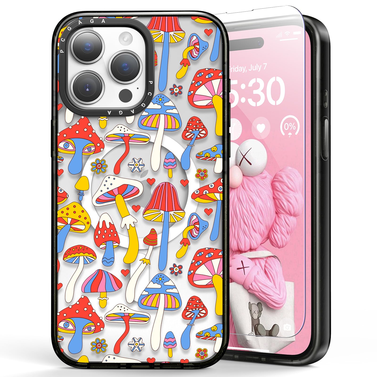 pcgaga Phone Case (Mushroom Jungle, for iPhone 15 Pro Max 6.7") — image 1