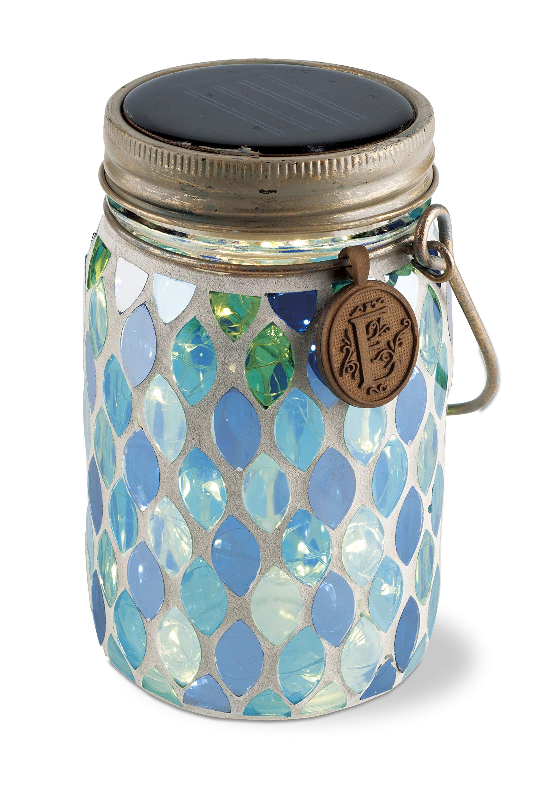 キシマ エトワル ソーラーガーデンライト(S) モザイクガラスタイプ BlueDrop・KL-10353 φ80×H135mm(取手含まず) の商品画像