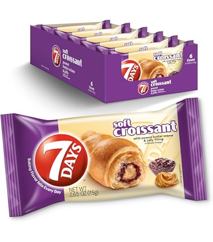 Amazon.com: 7Days Soft Croissant, Strawberry & Vanilla Croissant