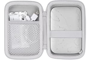 co2CREA Hard Case for HP Sprocket Select 2.3x3.4 Instant Photo Printer | Travel Protective Storage Bag with Mesh Pocket & Hand Strap, Shockproof EVA Shell and Soft Lining