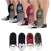 Live Happy Be Healthy Non-Slip Socks Yoga Barre Pilates Hospital Maternity Sock w/Grips for Women Men