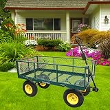 Gadgetking 500KG Heavy Duty Garden Trolley Quad Trailer Utility Wagon view 4