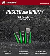 Transcend 128GB JetFlash 810 USB 3.1 Gen 1 Flash Drive TS128GJF810 Rugged view 2