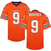 Bobby Boucher Football Jersey 9 The Waterboy Adam Sandler Mud Dogs Bourbon Bowl Movie Jersey White Black Blue Orange S-3XL