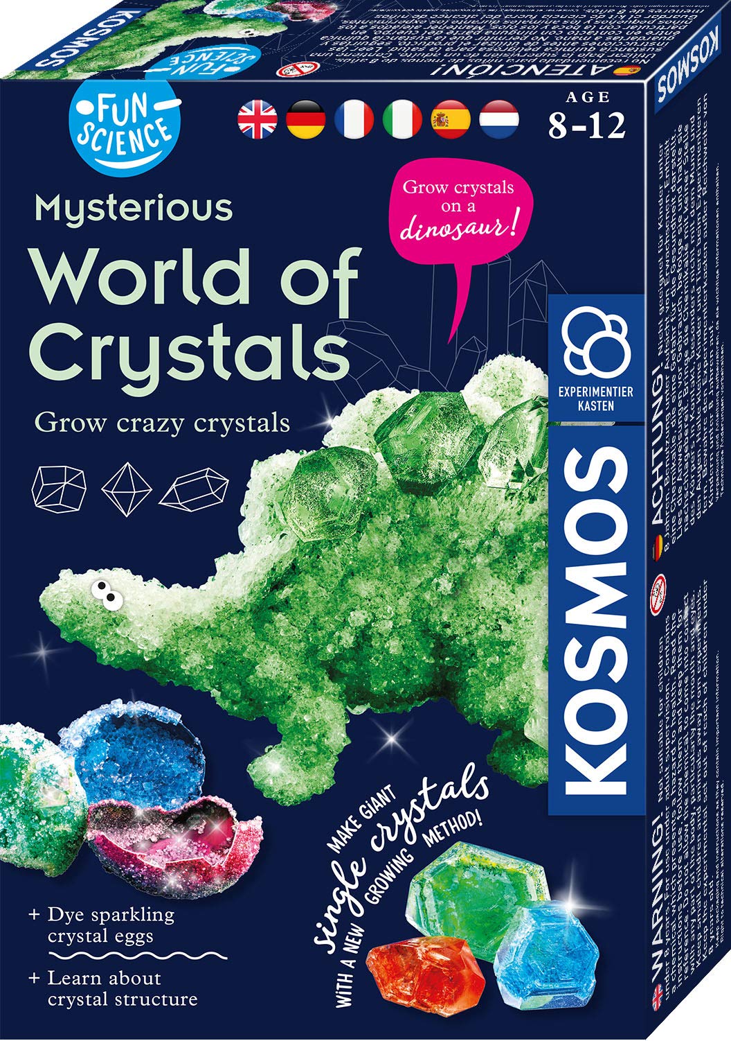 Thames & Kosmos Mysterious World of Crystals, Kids Science Kit, Learning Resources for Chemistry and Geography, STEM Toys for Science Experiments, Age 8-12