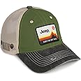 Jeep Have Fun Out There Patch Garment Washed Trucker Hat Unstructured