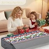 Budding Joy 6 Pack Underbed Storage 90L Large with Clear Window Grey view 2