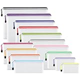 EOOUT 14pcs Zipper Pouches for Organizing, Mesh