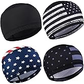 Skull Cap Helmet Liner Hard Hat Liner Running Beanie Head Wrap Bicycle Football Sweat Wicking Cycling Caps for Men Women