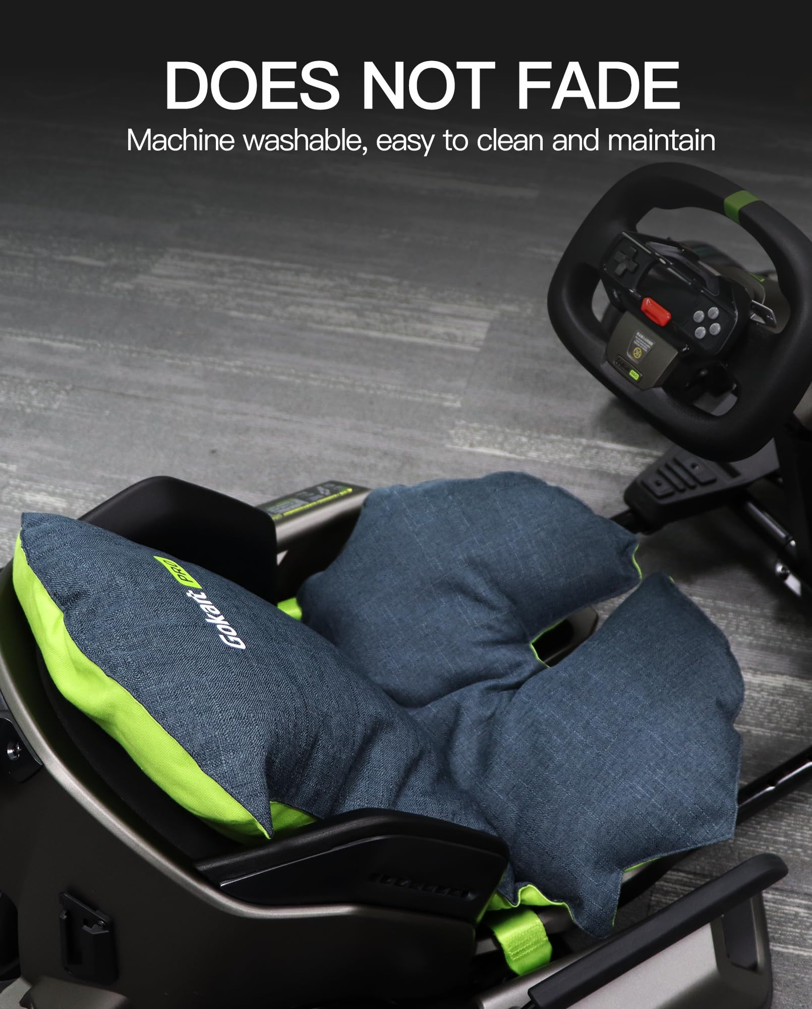 stio Gokart Backrest Seat Cushion Compatible with Ninebot by Segway GoKart Pro and Gokart Kit Comfortable Backrest Soft Pillow for Go Kart Pro Kit(NOT Come with A GOKART)