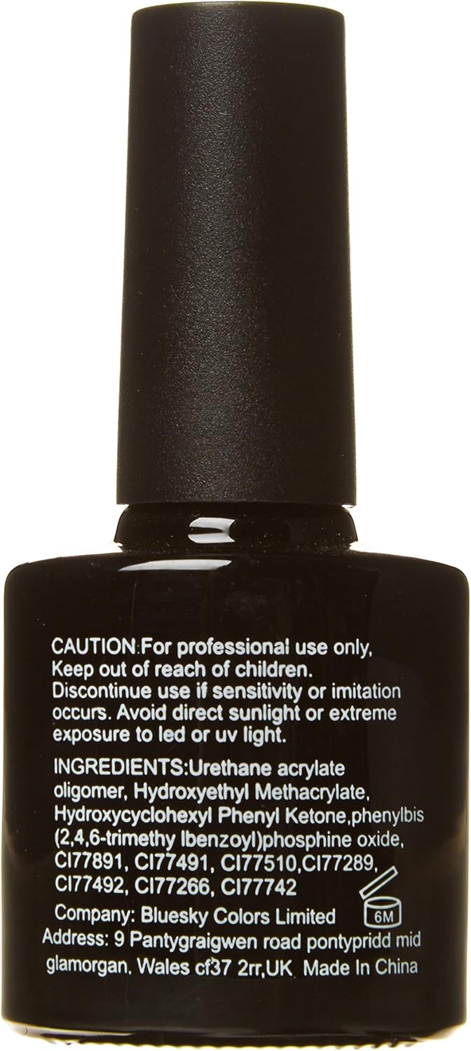 Bluesky Gel Nail Polish, Pinch Of Peach Blz43, Chunky Glitter, Light, Peach, Pink, Long Lasting, Chip Resistant, 10 ml (Requires Curing Under UV LED Lamp) - Image 3