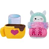 Squishville SQM0317 Snow Day Accessory Set Set-2-Inch Boots and Cocoa Plush Toys for Kids, Multi
