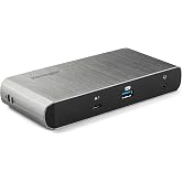 Kensington SD5500T Thunderbolt 3 and USB-C Docking Station, Dual 4K DisplayPort, for Macbooks, Windows and Surface, 60W PD (K38130US)