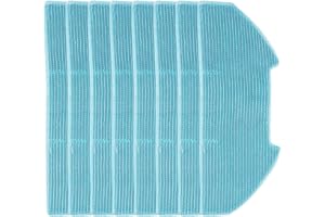 FABULETTA Mop Cloth For Bobsweep RC400, Dustin For Ultra-Vision Robots, Microfiber Cleaning Pads, For Homes With Pets, Blue(8