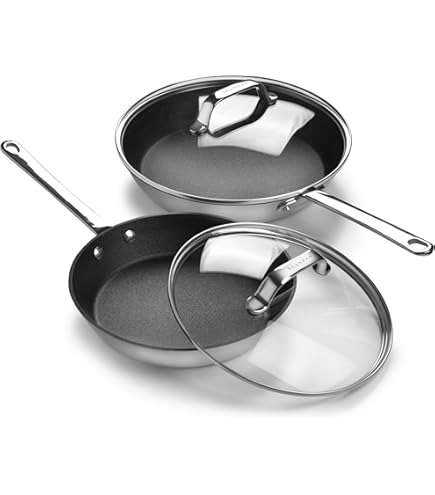Amazon.com: Scanpan HaptIQ 12 1/2 inch Stainless Steel-Aluminum