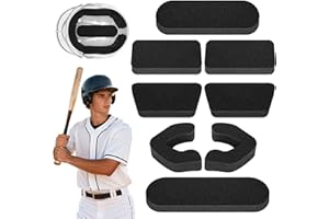 Universal Helmet Padding Fit Kit - 0.79 Inch Thickened Batting Helmet Padding, Sport Helmets Pad Replacement for Catchers Bas