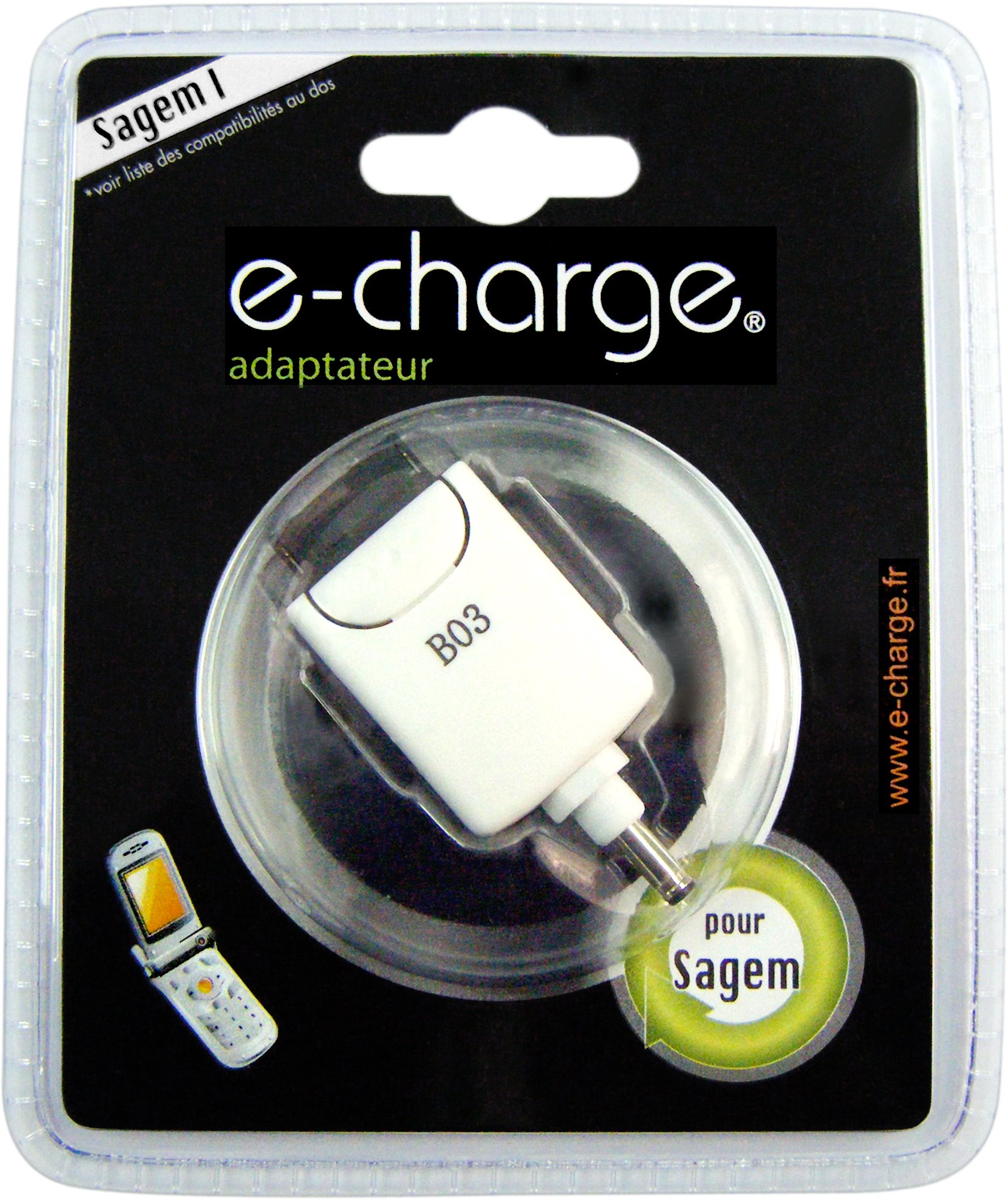 E-Charge Mobile Phone Adaptor for Sagem I myX-1