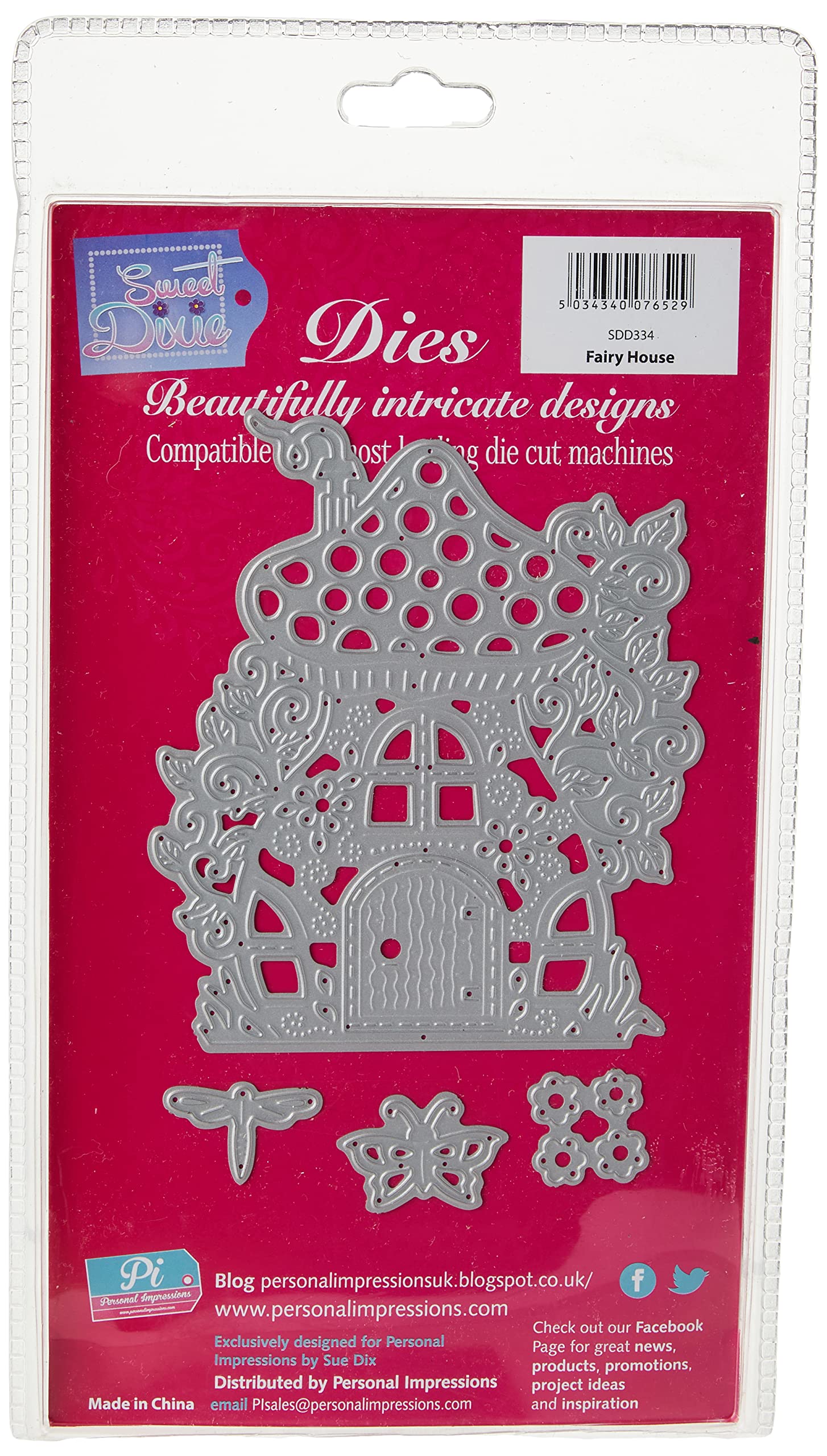 Sweet Dixie SDD334 Cutting Die, Metal, Grey, Large