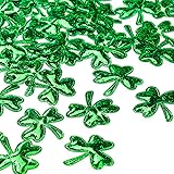 50Pcs St. Patrick's Day Shamrocks Table Confetti Sprinkles St Patricks Day Decorations Glitter Lucky Irish Green Scatter Sham